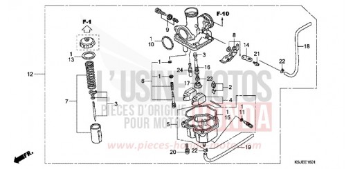 CARBURATEUR (CRF100F) CRF100FB de 2011